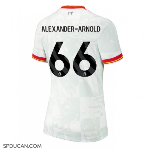 Zenski Nogometni Dres Liverpool Alexander-Arnold #66 Rezervni 2024-25 Kratak Rukav